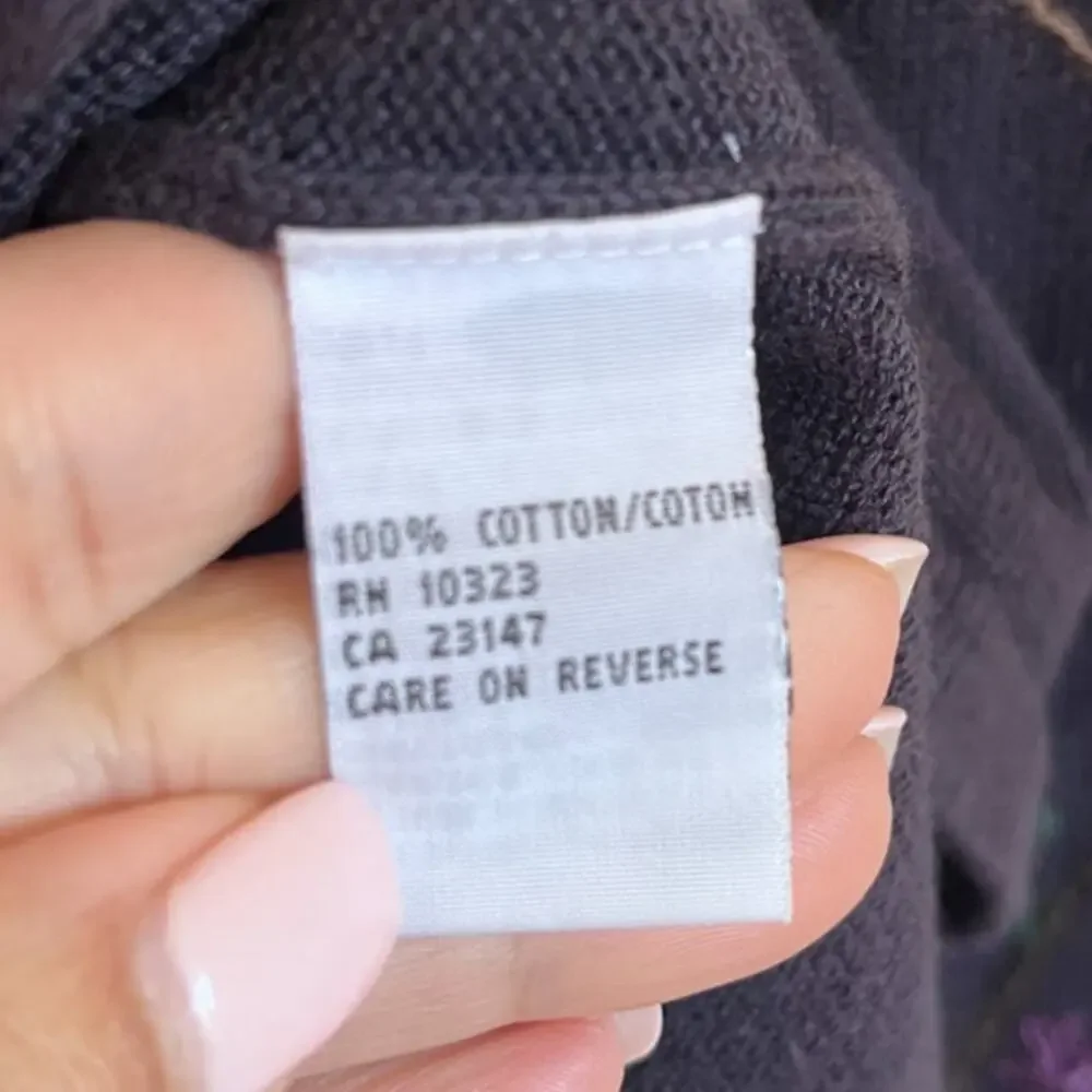 Vintage Talbots Floral Womens Cardigan Sweater‎ Size M Blue Cottagecore Grandma - Picture 6 of 7